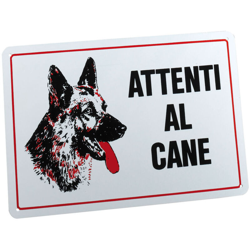 ATTENTI AL CANE Cartello Attenti al cane in PVC. Variante ATTENTI AL CANE - Misure: 30 x 20 x h 0,1 cm - - Ferplast precio