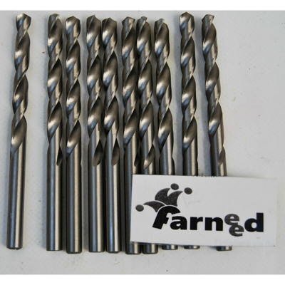 PUNTE PER TRAPANO ACCIAIO TITANIO COBALTO per metallo set 5 pz 10 mm farneed