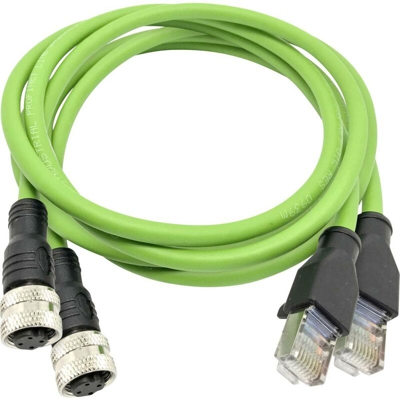 IDEAL Networks PROFINET-Adapterkabel RJ45-M12 D-kodiert