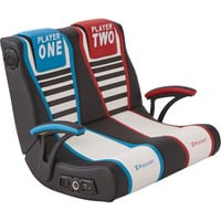 Dual Rivals Sedia da gioco per console Sedia imbottita tappezzata Nero, Blu, Rosso, Bianco, Sedili di gioco características