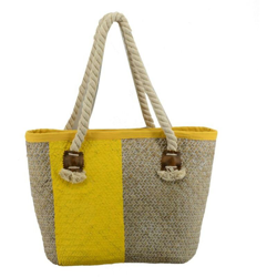 Borsa paglia africa giallo en oferta