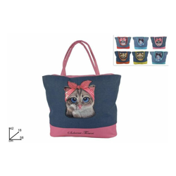 Borsa Mare St'' Jeans Con Gatto 6 Ass. en oferta