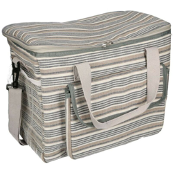 Borsa frigo grigio blu righe con tasca en oferta