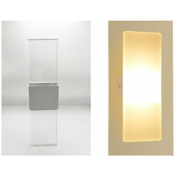 Driwei - Lampada led da parete applique vetro interno 12w luce calda moderno BD-025 en oferta