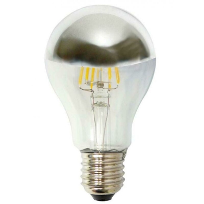 Marino Cristal Lampadina Eco-Goccia Led A70 Filoled 7W E27 2700K Dimmerabile Cupola Argentata 21393