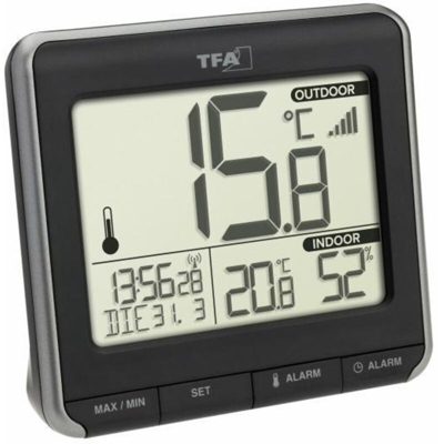 PRIO Termometro digitale senza fili Nero, Bianco - Tfa Dostmann