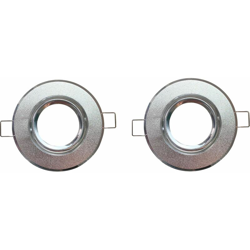 B&s - Coppia portafaretto orientabile incasso rotondo silver satinato alette gu10 características