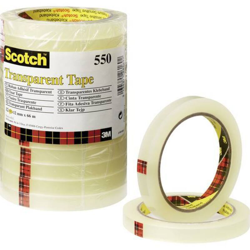 3M 5501266 7100194350 Nastro adesivo Scotch® 550 Trasparente (L x L) 66 m x 12 mm 12 pz. características