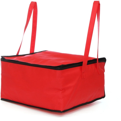 Insma - 44x44x25cm Borsa termica Food Delivery Pizza Red