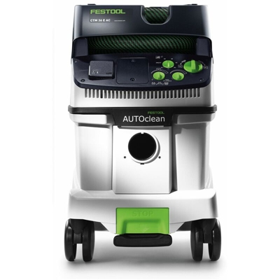 Festool CTM 36 E AC CLEANTEC Unità mobile d'aspirazione 36l / Classe di polvere M ( 574983 ) + Kit di pulizia universale D 36 UNI-RS-Plus + Valigetta