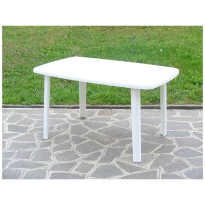 Tavolo Resina Art. 56 Cm. 137x85 Bianco