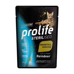 Prolife Cat Sterilised Bustine 85 gr: Renna e Patate características