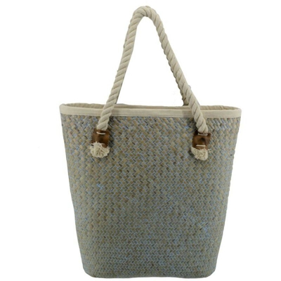 Borsa paglia africa azzurro