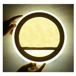Driwei - Applique LED interno lampada da parete bianco moderno doppia luce calda BD-024 en oferta