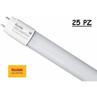 Tubo led 18W 120cm 25Pz 6000K T8 vetro 52002 eu 6000k NDIM - Kodak