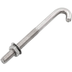 Bulloni di Ancoraggio a J/Dado e Rondella M8x100 mm 25 Set - Argento - Vidaxl características