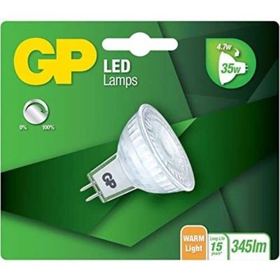 Gp Batteries - GP Lighting Lampadina Led GU5.5 MR16 Reflector 4,7W 35W 345lm