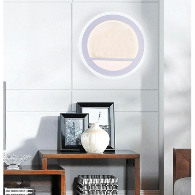 Applique LED interno lampada da parete bianco moderno doppia luce fredda BD-024