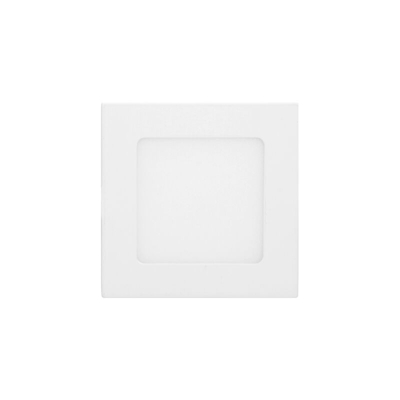 ECD Germany 6 x Plafoniera a LED 6W AC 220-240 V 342 Lumen Quadrato 120x120 mm IP53 LED Pannello Bianco Caldo 3000K Faretto Quadrato da Incasso