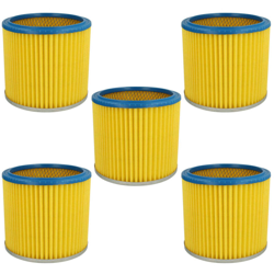 vhbw 5x filtro rotondo / filtro lamellare per aspirapolvere multiuso Aqua Vac Synchro 22, 30, 30/A, 40 AC, 40/A en oferta
