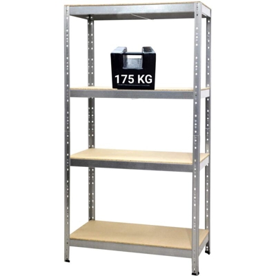 Grima - SCAFFALE IN METALLO JOKER 90 X 40 X H 174 CM 4 RIPIANI 175 KG A PIANO