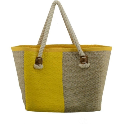 Borsa paglia africa giallo