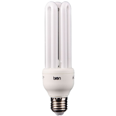 Lampadina tre tubi basso consumo risparmio energetico E27 18 WATT LUCE GIALLA 2700K