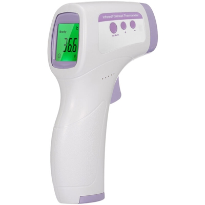 Termometro a infrarossi a infrarossi per bambini senza batterie spedito con spedizione casuale viola verde