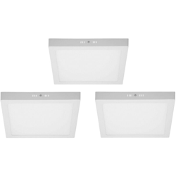3 x Plafoniera a LED 24W AC 220-240 V 1814 Lumen 300 x 300 mm IP53 LED Pannello Bianco Neutro 4000K Quadrato Faretto da Incasso Pannello LED Quadrato precio