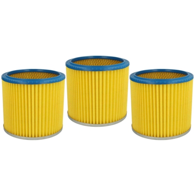 vhbw 3x filtro rotondo per aspirapolvere multiuso Aqua Vac 7413 B, 8103 B, 8202 B, 8203 P, 8204 B, 8224 B, 8503 B, 8504 B