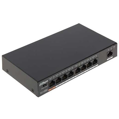 Dahua Pfs3009-8et1gt-96 Switch Di Rete 7 Porte Poe + 1 Porta Hi-poe + 1 Porta 10/100/1000mbps 96w Non Gestionale L2
