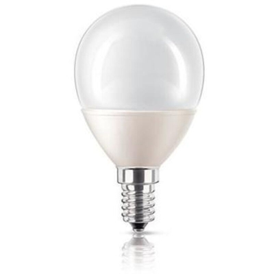 Philips Lampadina a Risparmio EnergeticoSferica Smerigliata 8 W Corrispondenti a 35 W, Attacco Piccolo E14, Luce Bianca Calda [Classe di efficienza