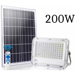 Faro led 200W pannello solare luce fredda bianca faretto led esterno giardino S5 características