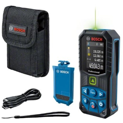 Bosch Professional GLM 50-27 CG Telemetro laser Adattatore treppiede 6,3 mm (1/4), Bluetooth, App. documentazione Inter