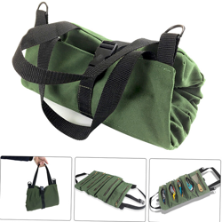Borsa portautensili avvolgibile Penggong Borsa con cerniera 5 tasche Borsa portautensili portatile in tela Organizer Borsa portautensili avvolgibile en oferta