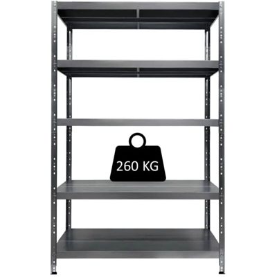 Grima - SCAFFALE IN METALLO MACISTE 120 X 40 X 195 H 5 PIANI KG 260 SENZA BULLONI