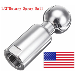 1/2 pollice Stainleess Rotary Spray Ball Filettatura femmina Sanitario CIP Serbatoio Testina di pulizia Copertura a 360 gradi Raccordo di lavaggio características