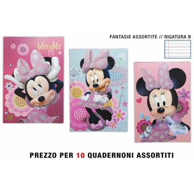 Quadernone A4 Gold Maxi 10 Pz. Minnie Rig.B