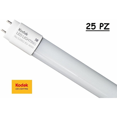 Tubo led 18W 120cm 25 Pz 4000K T8 vetro 52002 eu 4000k NDIM - Kodak