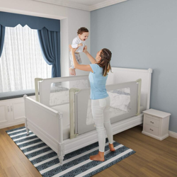 Costway - Barriera Letto Altezza Regolabile, Sponda di Sicurezza per Bambini Spondina Letto Anti Caduta (180cm) características