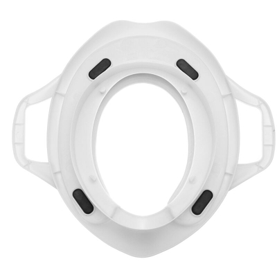 Drillpro - Sedile WC per bambini Cuscino morbido Toddler Bambini Sicurezza Soft Toilet Training Trainer Maniglie per vasino (Bianco, anello WC)