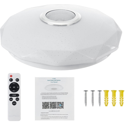 Modern RGBW LED Plafoniera Bluetooth APP Music Speaker
