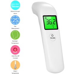 Termometro a infrarossi anteriore Termometro senza contatto Termometro LCD portatile (fornito senza batteria) características