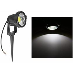 Picchetto led da giardino 5w nero luce fredda orientabile faretto luci esterno precio