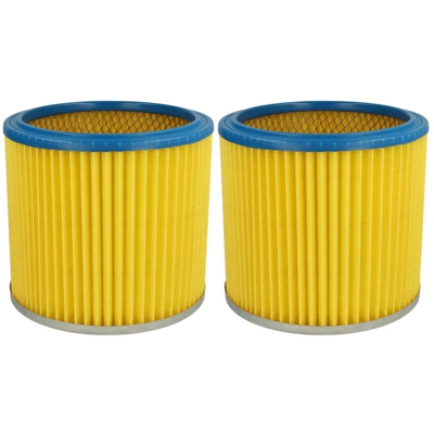 vhbw 2x filtro rotondo / filtro lamellare per aspirapolvere, aspirapolvere multiuso Herkules 4001, 6309 P