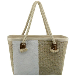 Borsa paglia africa bianco en oferta