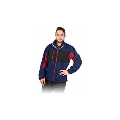 LH-FMN-P_Gbcs - Camicetta protettiva in pile, taglia unica, colore: blu navy/nero/rosso - Leber&hollman