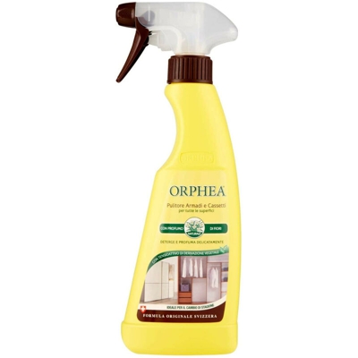 Orphea - Detergente Spray Specifico per Pulire, Detergere e Trattare Armadi e Cassetti