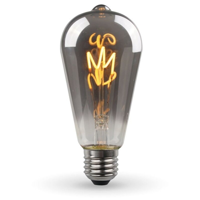 Arum Lighting - Lampadina a LED E27 ST64 Smoky Vintage Deco Filament