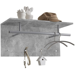 FMD Appendiabiti a Parete 72x29,3x34,5 cm Grigio Calcestruzzo - Grigio en oferta